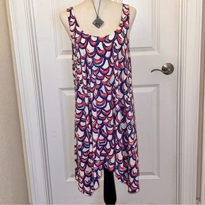 Lilly Pulitzer Women's Multi Gillty Monterey Swing Dress Large Bra friendly 🇺🇸